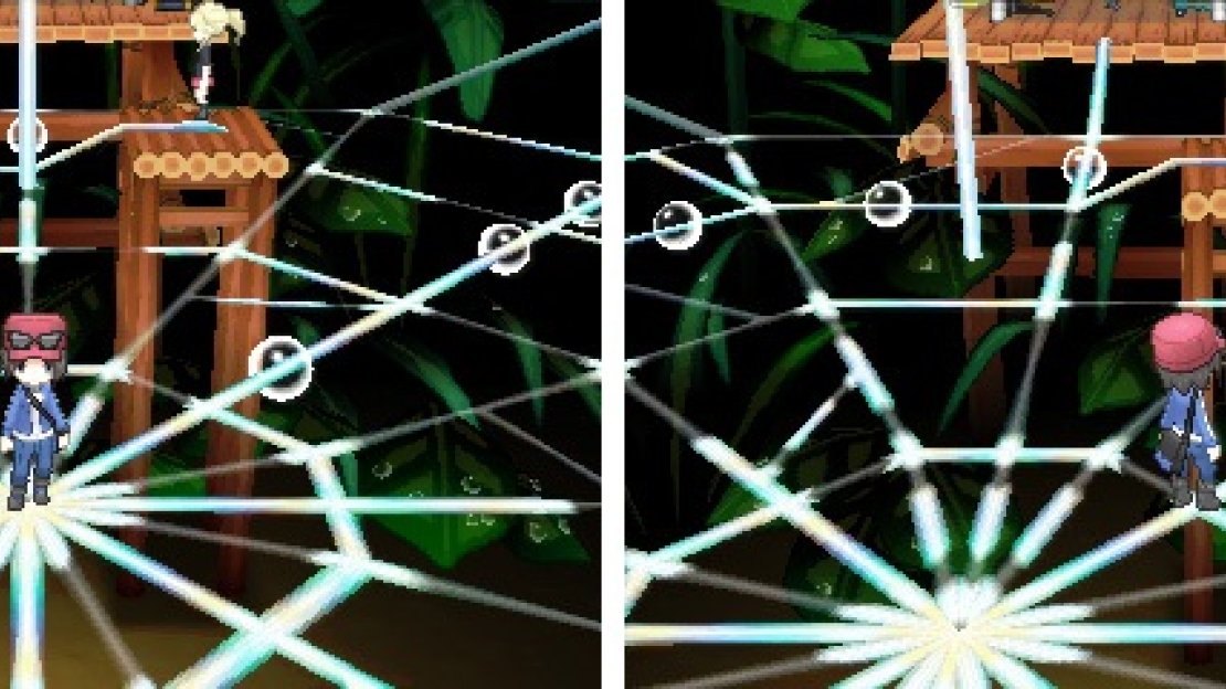 Follow the bubbles on the spider’s web for the safest path in this “maze”.