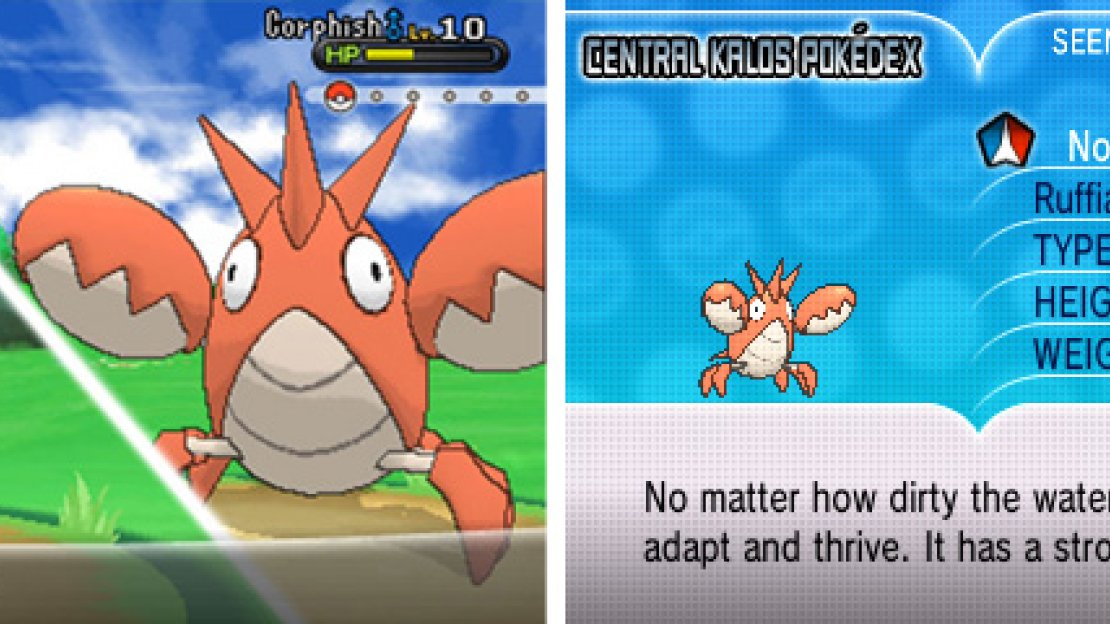 Corphish is weak to Grass and Electric moves. Keep your Fire types away though.