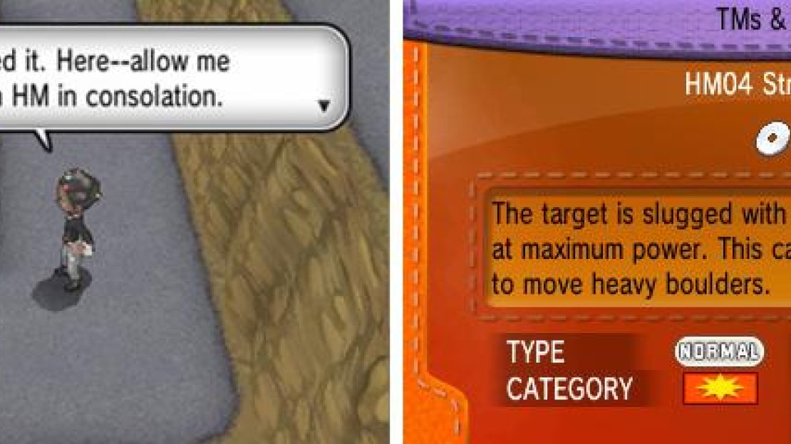 You can’t use Strength on the field just yet, but it can be used in battle.