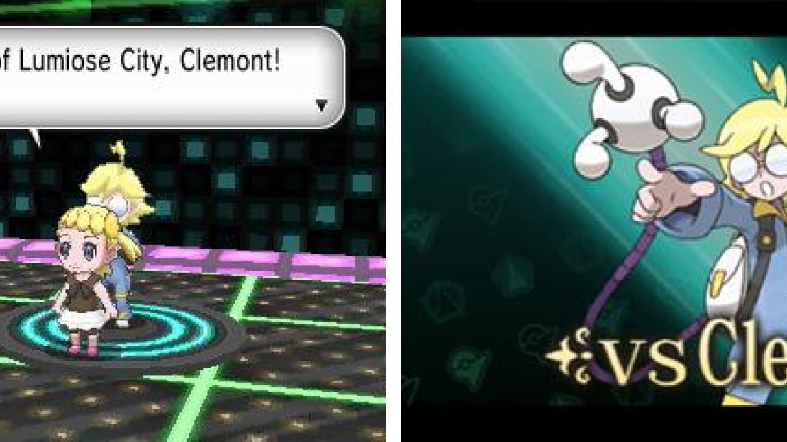 Clemont has all sorts of funky gadgets on display.