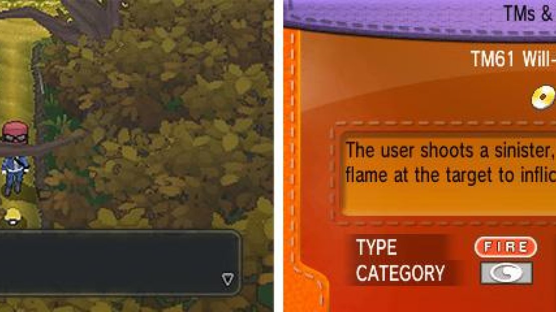 To reach TM 61 - Will-O-Wisp, you will need a Pokemon with HM01 - Cut.