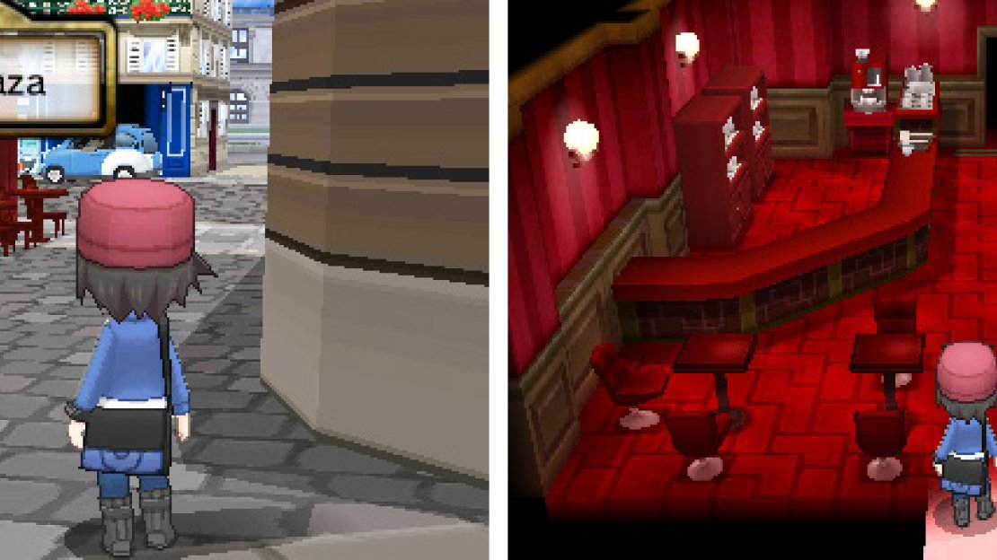 Lysandre’s Cafe is just opposite the central Pokemon Centre in Lumiose City.