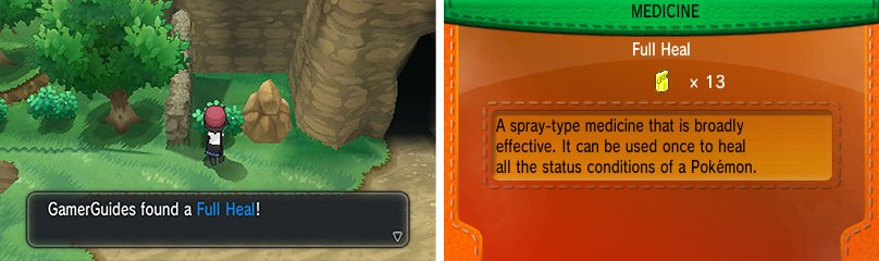 Full Heals are useful as they’ll heal a Pokémon of all status-ailments in one turn.