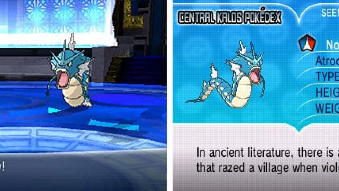 Unlike Lysandre’s Gyarados, this one doesn’t Mega Evolve. Phew!