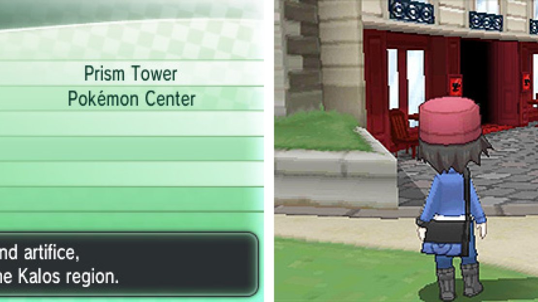 Lysandre Cafe is just a few paces away from the central Pokemon Centre.