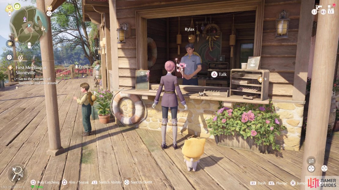 Rylax can be found at the Fishing Association.