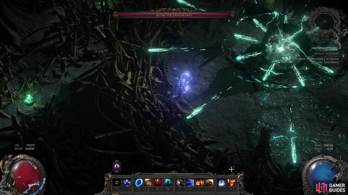 Deal some damage and you&rsquo;ll start seeing Iktab&rsquo;s &ldquo;Spectral Orb&rdquo; attack, which will persist throughout the rest of the fight regardless of whether you defeat Iktab or Ekbab first.