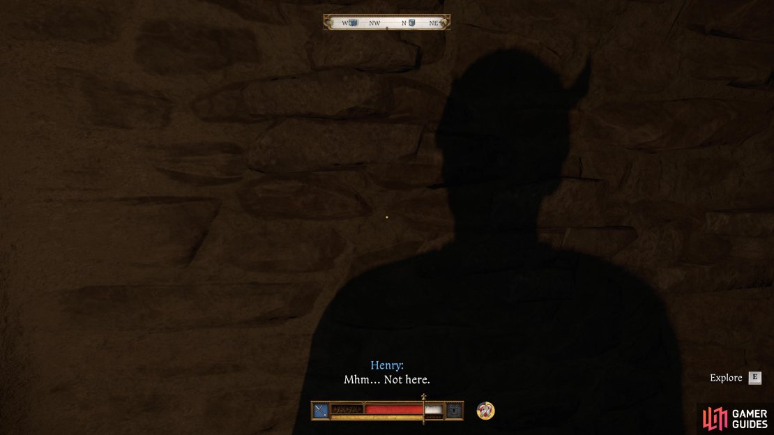 Knock on this wall here while in the same room as Hans.