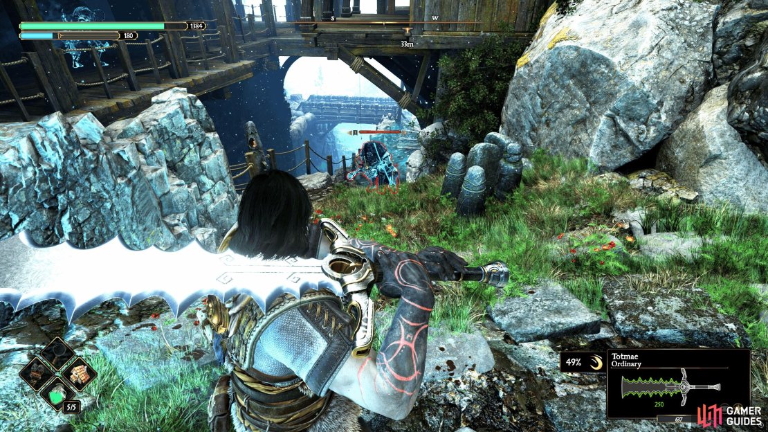 The Greatsword is a stagger machine, interrupting enemies during their attacks, allowing you to punish them with slow, hard-hitting attacks.