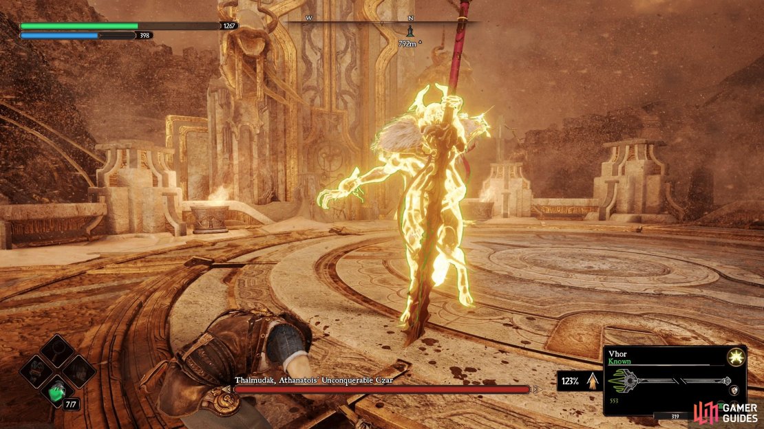 At times, you’ll see a golden hue immediately followed by teleport. This will deal damage.