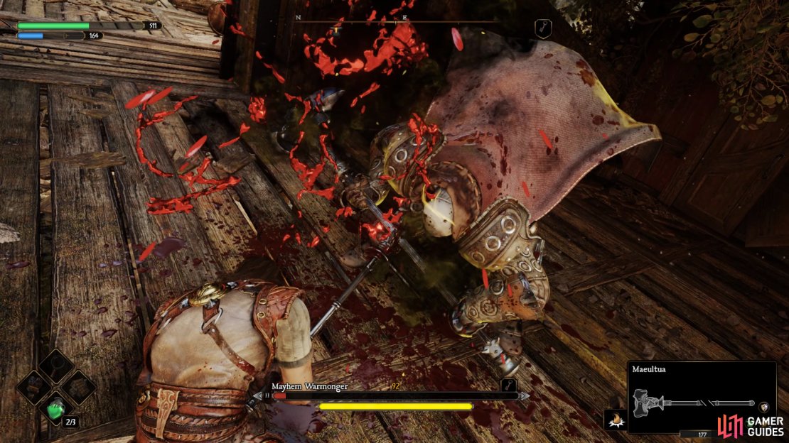 The Mayhem Warmonger is one of the tougher enemies during this opening area.