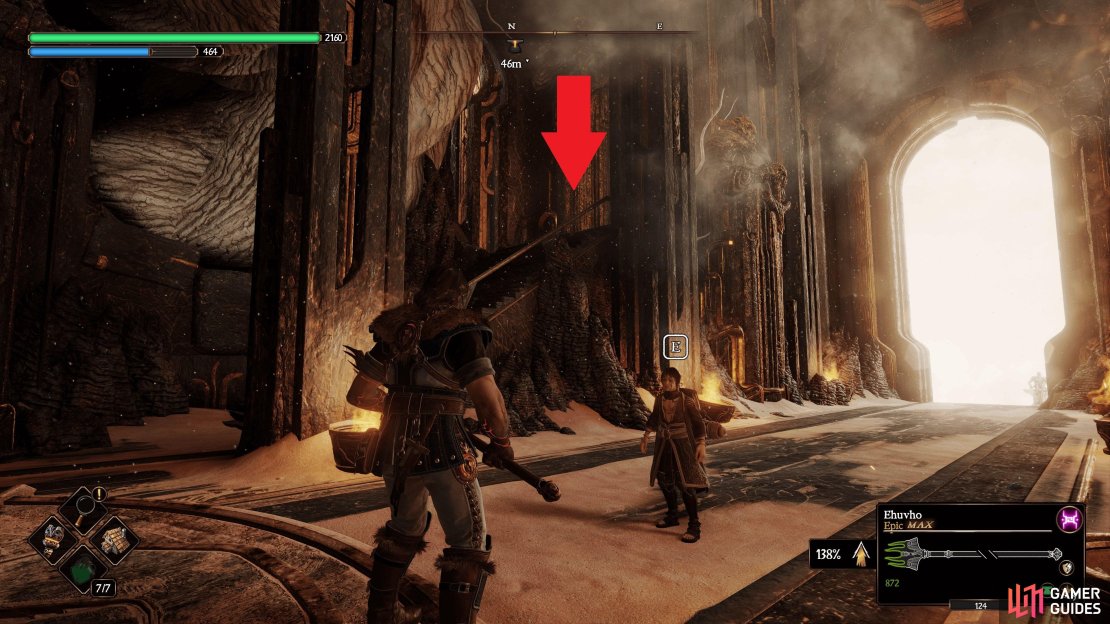 Vidit is in Dhyrias’ Forge. Go up the right set of stairs to find him.
