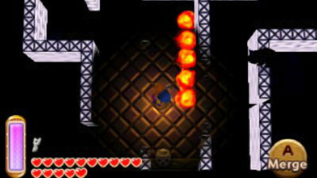 There’s small openings in the walls of the maze; so you’ll need to merge with the vaious walls and slip past the openings to make it through.