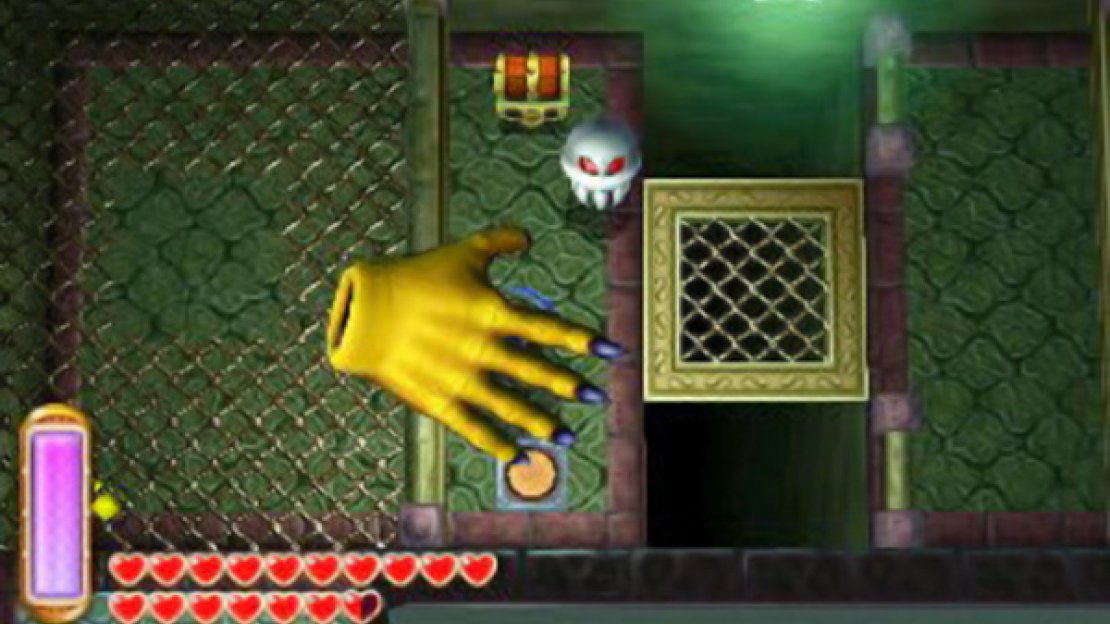 Luring the Wallmaster into hitting a metal meshed fence above you will stun it for a few seconds (although if you charge a spin dash and release it as the Wallmaster attempts to grab you; you can kill it outright buying you a lot more time before it reappears again).