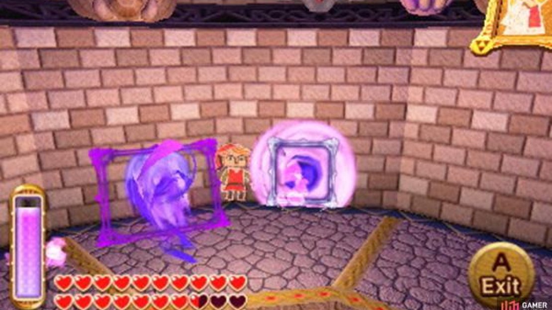 Hiding in the wall (where the slight angle is); will allow you to ignore nearly all of the purple flying buttergly-like energy. (Much easier than trying to dodge it all).
