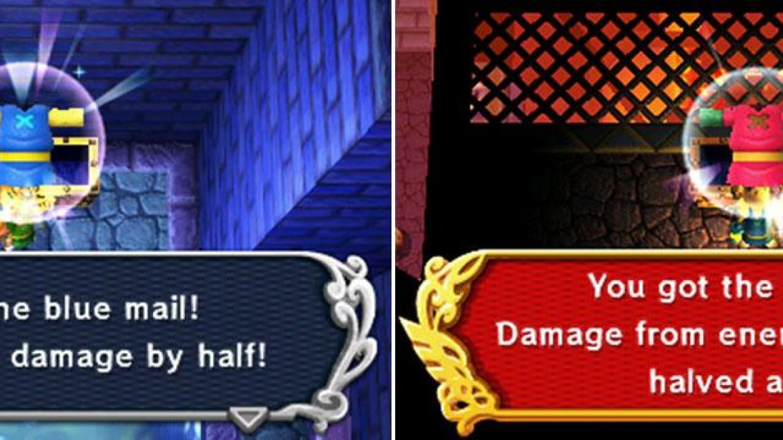 Obtained: Automatic  How to use: Passive  Upgrade and how: Blue Mail (Swamp Palace) and Red Mail (Lorule Castle)
