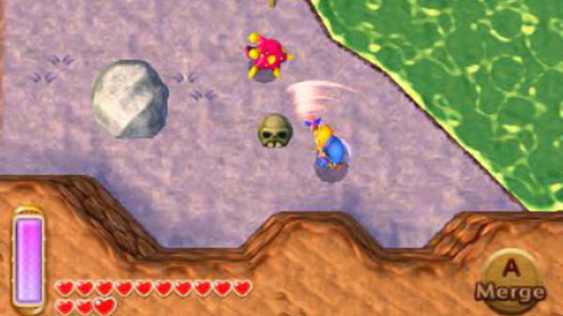 Slaroks are Lorule’s version of Octoroks; they move around at speed and stop to shoot pellets. Unlike Octoroks, they only fire pellets in one direction. Deflect the pellets with your shield, then close in to attack.