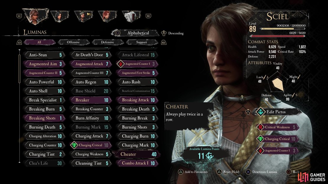Cheater is a contender for the Best Lumina Ability in Clair Obscur: Expedition 33.