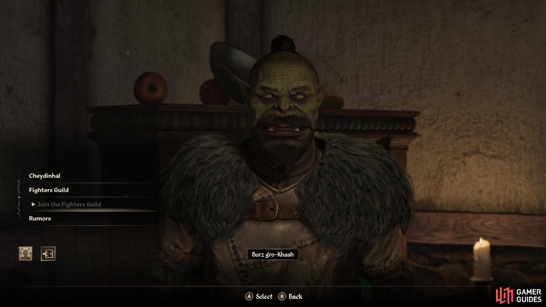 Clear some quests before meeting Burz.
