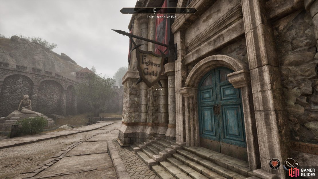 Look for the red banners.