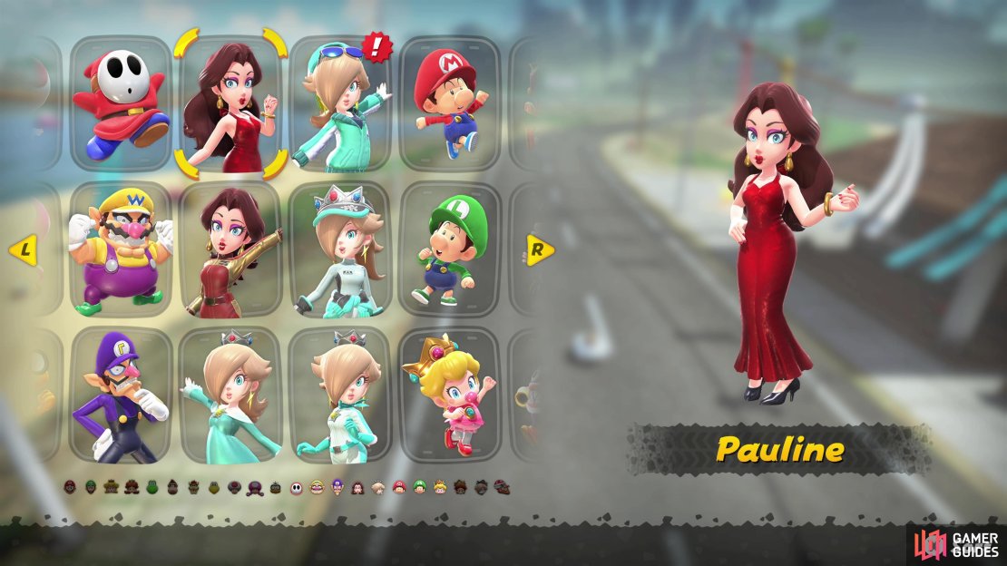 There is only one costume to unlock for Pauline in Mario Kart World.