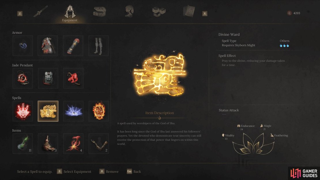 Although spells aren&rsquo;t used for this build, there are a few support skills worth taking.