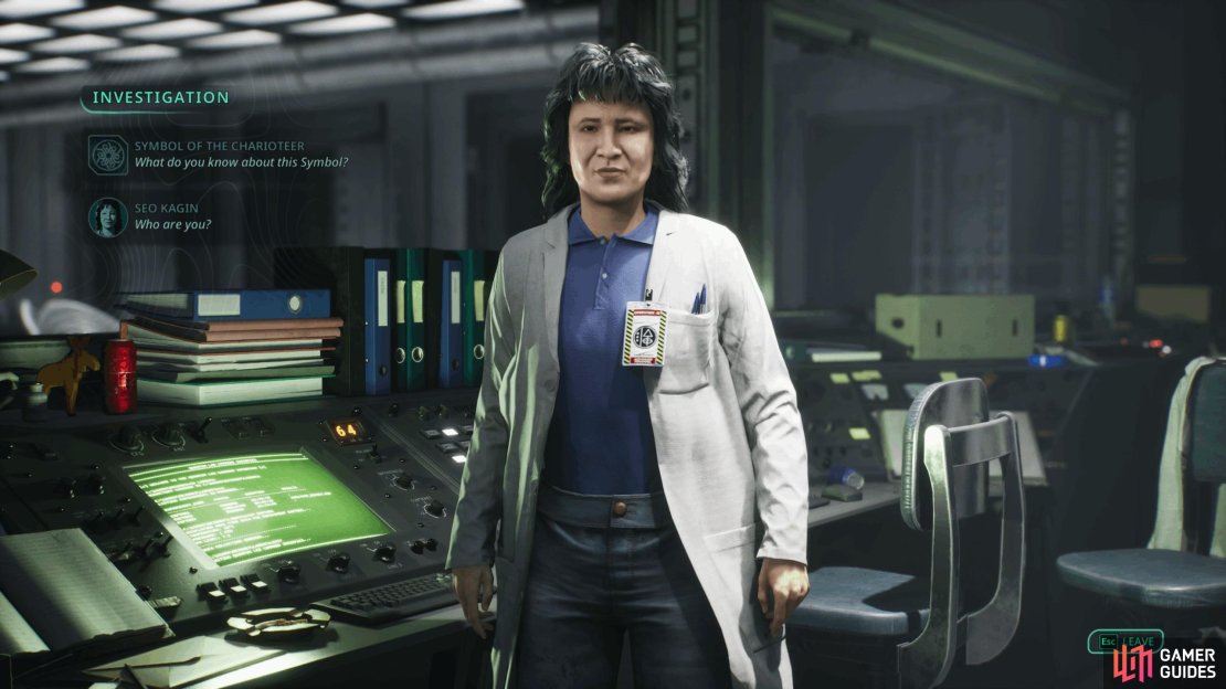 Seo is one of the first NPCs you’ll speak to in Auriga. She can be found in the training room on B1.