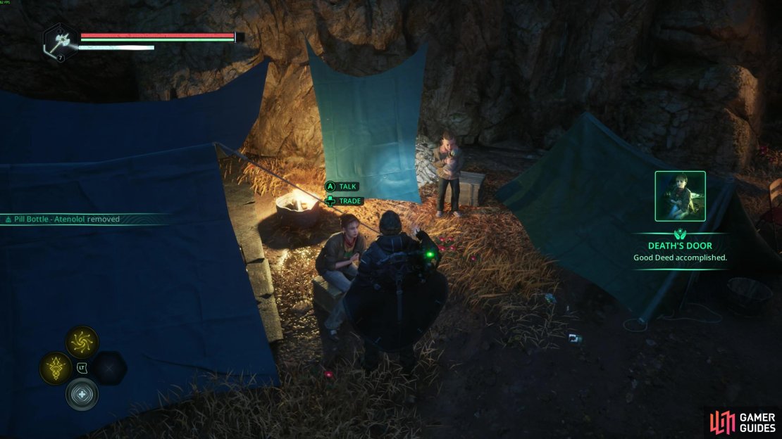Here’s how to complete the Death’s Door Good Deed in Hell is Us. Image via Gamer Guides / Nacon.