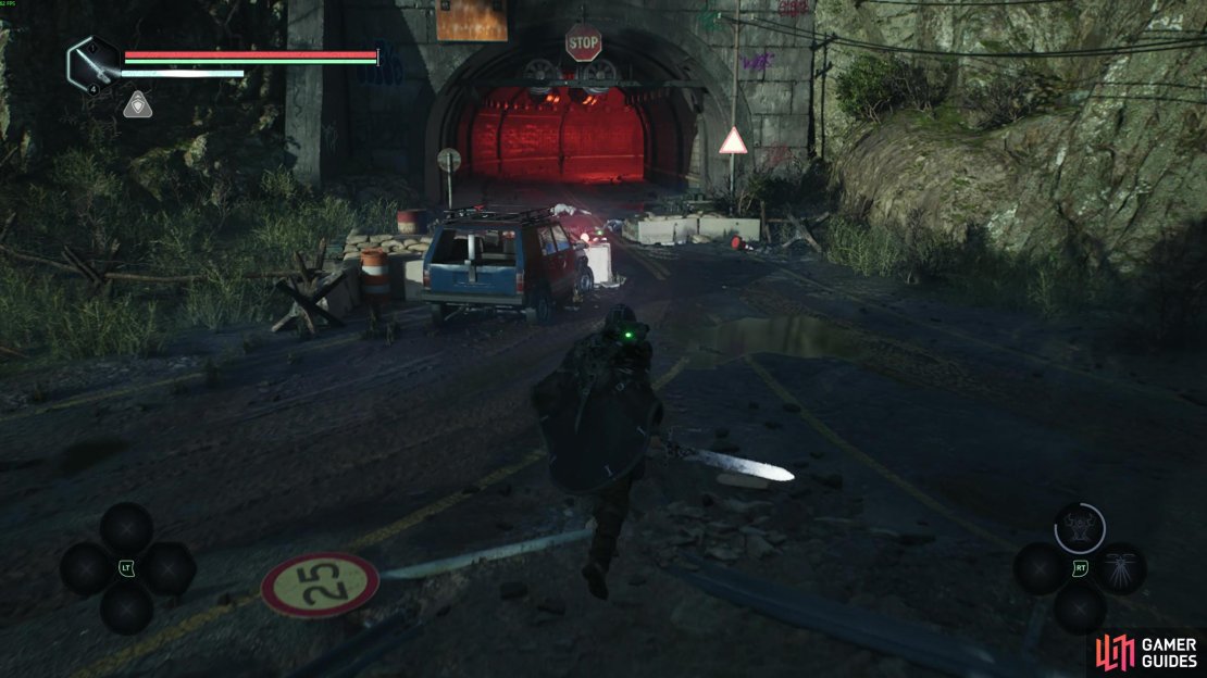 You can find Victor in the north east part of Acasa Marshes. Enter the red tunnel and free him from the Maintenance Room. Image via Gamer Guides / Nacon.