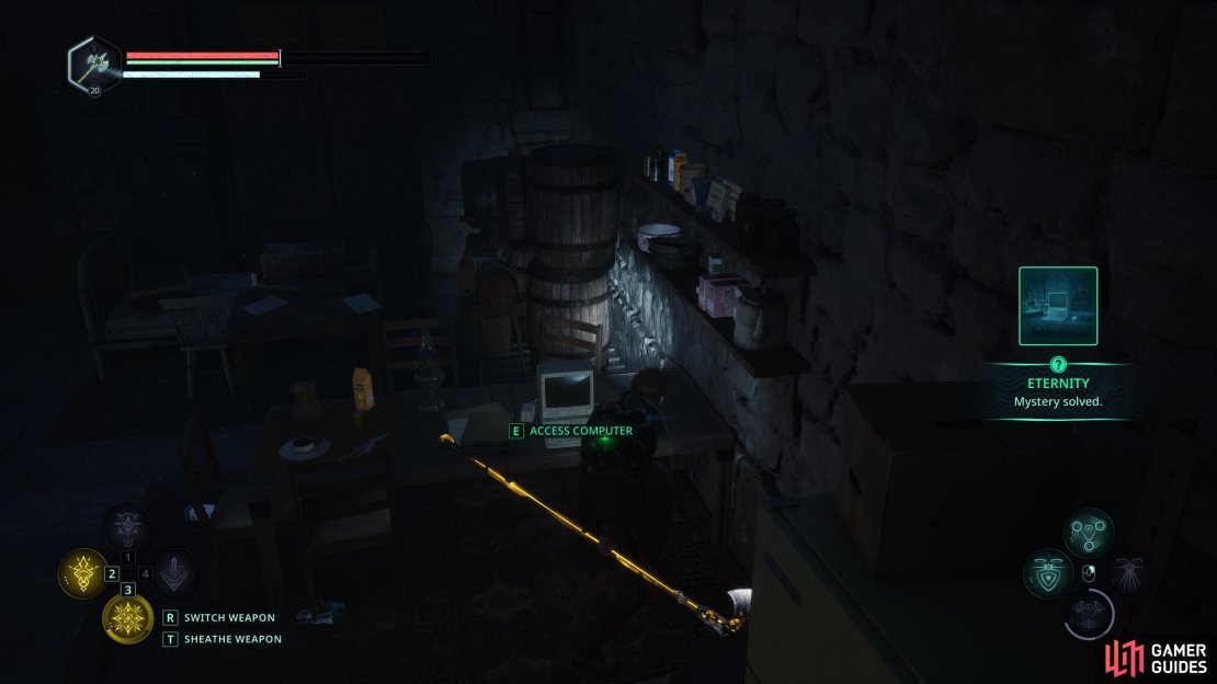 Here’s ow to complete the Eternity Mystery in Hell is Us by getting the Watcher’s Nest Computer Code. Image via Gamer Guides / Nacon.