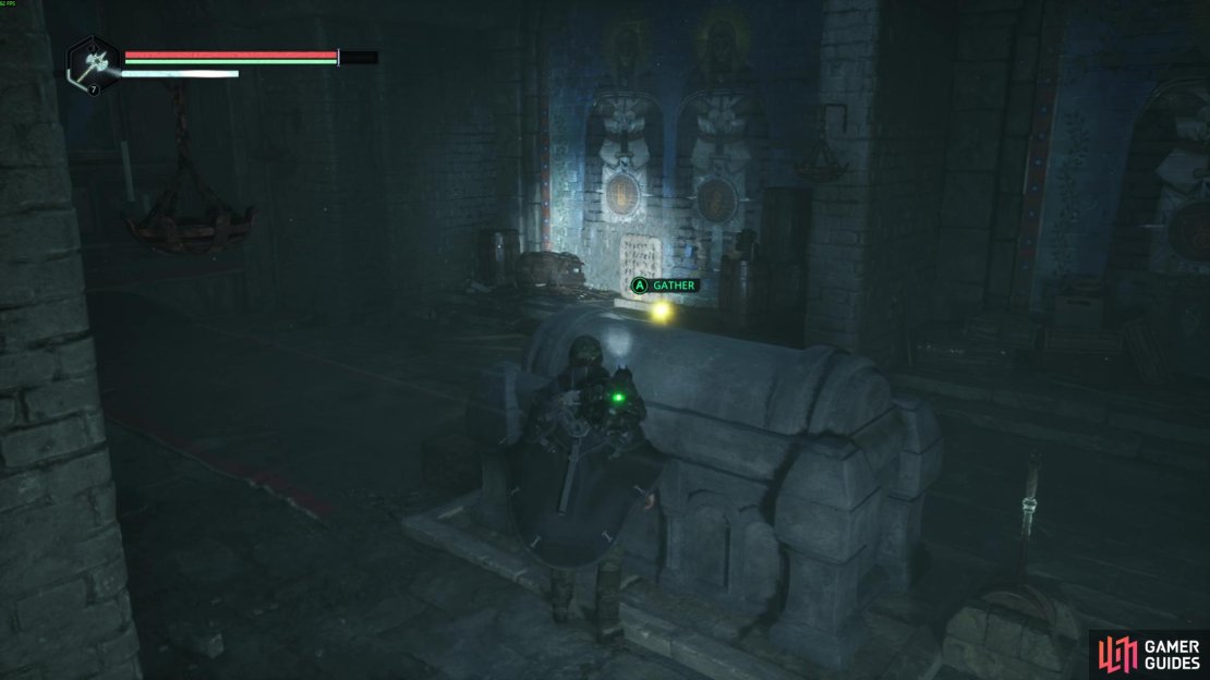 You can start working through the Watcher’s Nest puzzle by picking up the Ceramic Flowers in the Tomb. Image via Gamer Guides / Nacon.