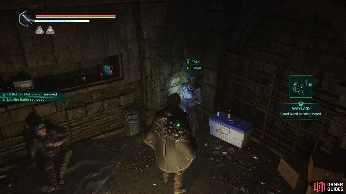 Here’s how to complete the Waylaid Good Deed in Hell is Us and help the ON Peacekeepers in Acasa Marshes. Image via Gamer Guides / Nacon.