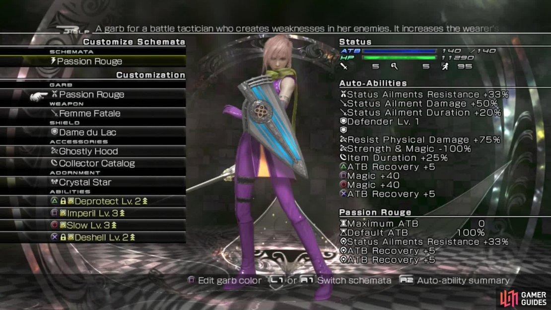 You will not be attacking other than debuffing so you can use the Ghostly Hood here to avoid Parandus&rsquo; physical attacks.