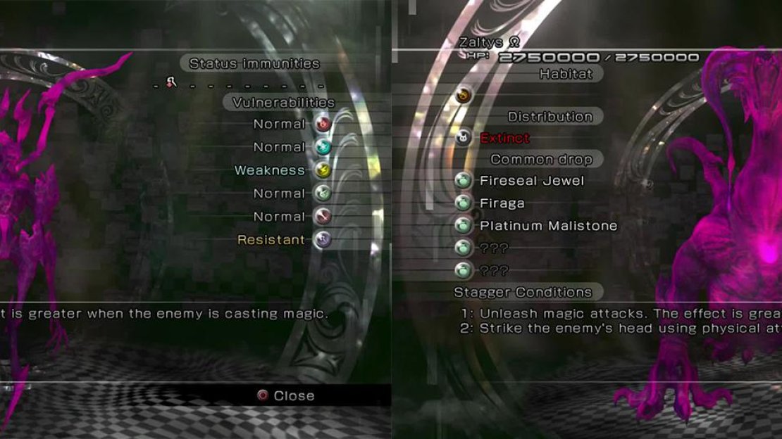 Protect yourself from Wind attacks for the Gaunt and equip Blizzard attacks against Zaltys. Both should be fairly simple to dispose of.