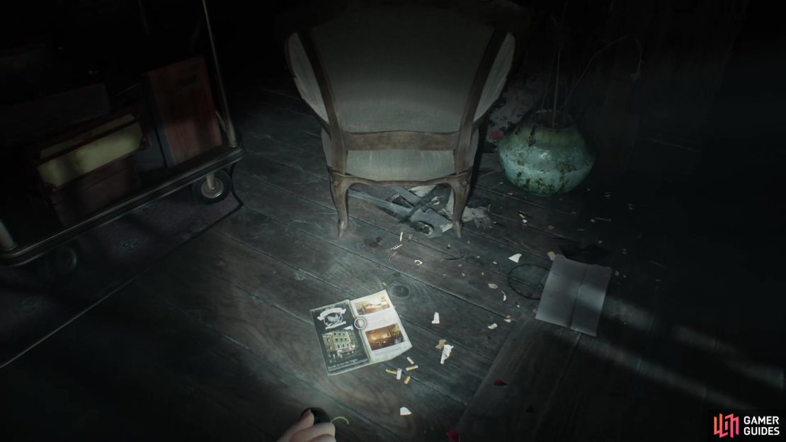 Wrenwood Hotel File Locations can be hard gto see in the dark. Image via Gamer Guides / Capcom