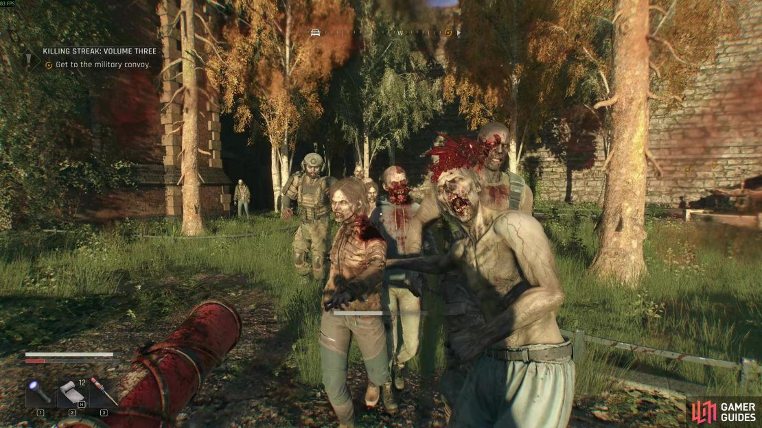 A look at at a group of different basic infected types in Dying Light: The Beast. Image via Gamer Guides / Techland.