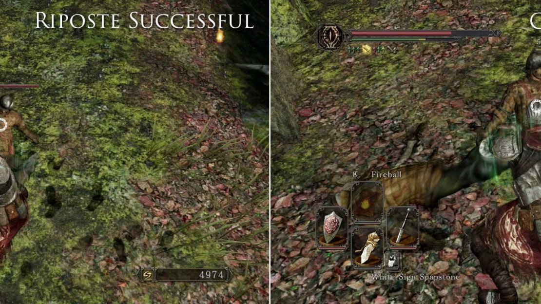 Your character will do a really cool animation when you successfully pull off a riposte.