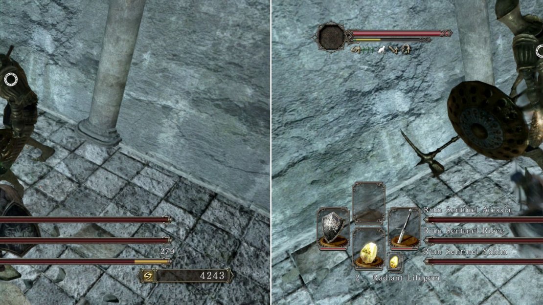 The sentinel’s attacks generally have fairly long cool down times so make the most of it and get a couple of hits in (maximum) from behind when you can.