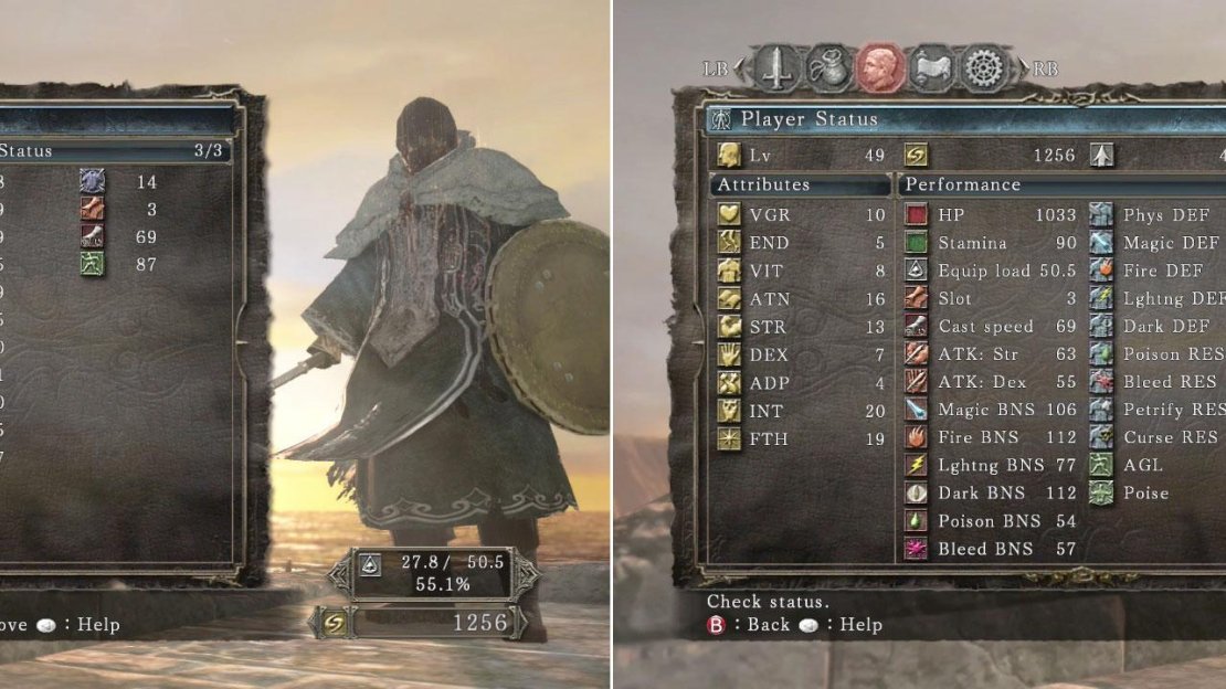 Our level 49 early-game Sorcerer magic-focused character.