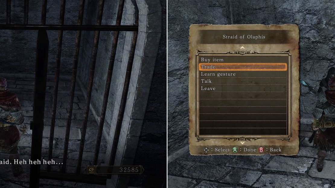Make sure you’ve got a ranged weapon equipped before warping to his bonfire!