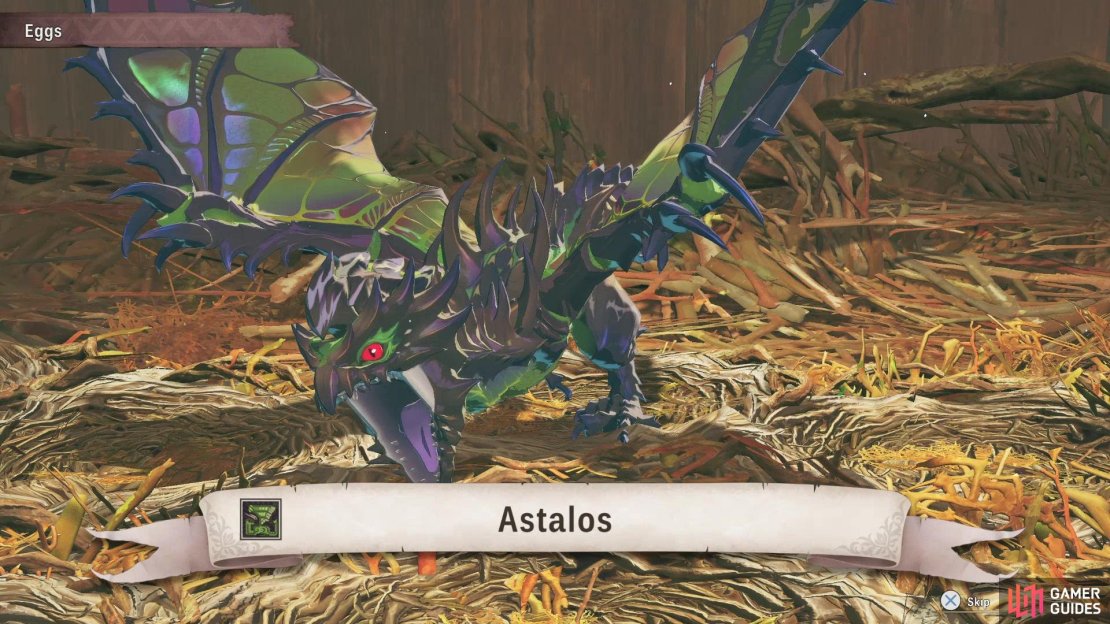 Raid Invasive Seregios’s den to get an Astalos egg - a creature best released in a thunder region so it can mutate into the Boltreaver Astalos variant.
