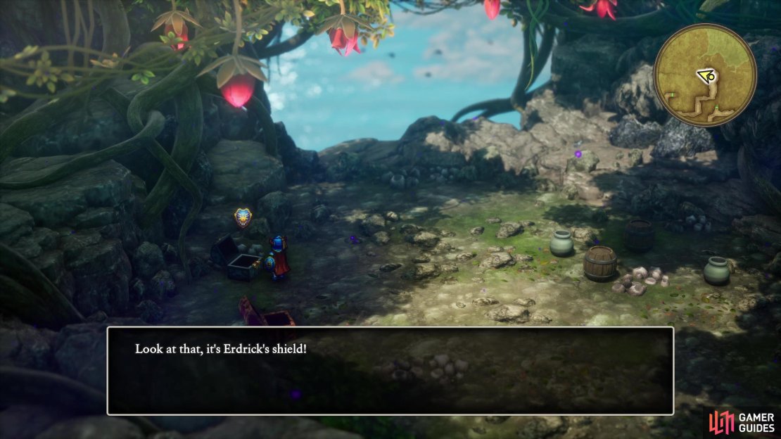 Erdrick&rsquo;s Shield can be found in a green chest in the Weeping Isle - Exterior map. You need the Ultimate Key to open this chest.
