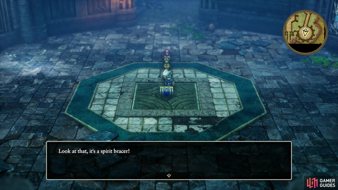 You don&rsquo;t have to delve deep into the Shrine of Rain to find the Spirit Bracer in the southeastern corner of 1F.