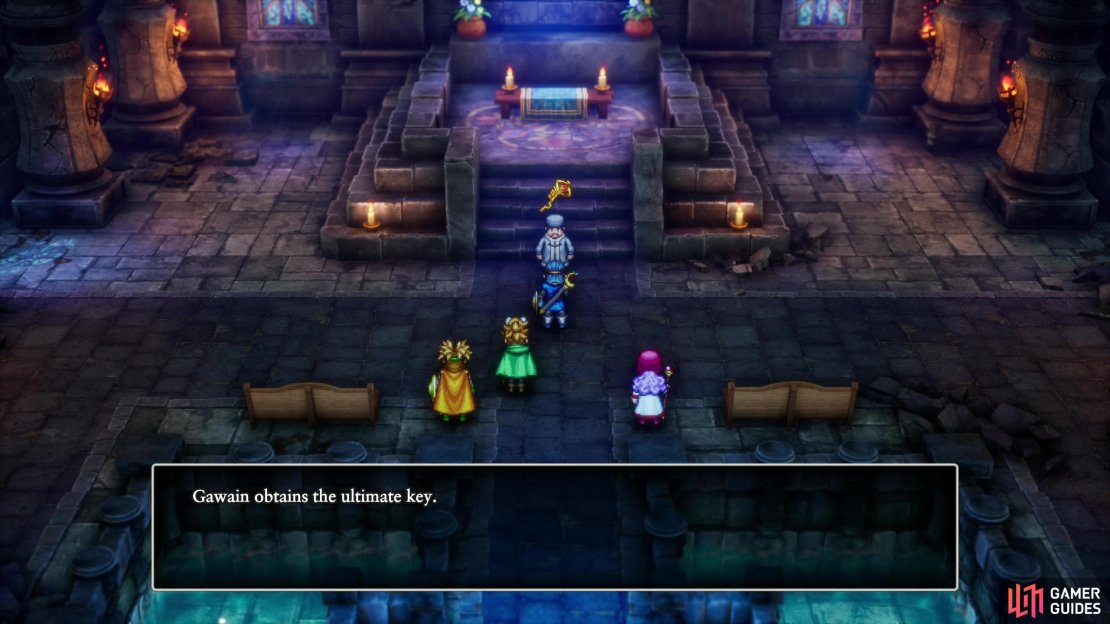 The Priest in Rendarak Shrine will relinquish the Ultimate Key when you talk to him.