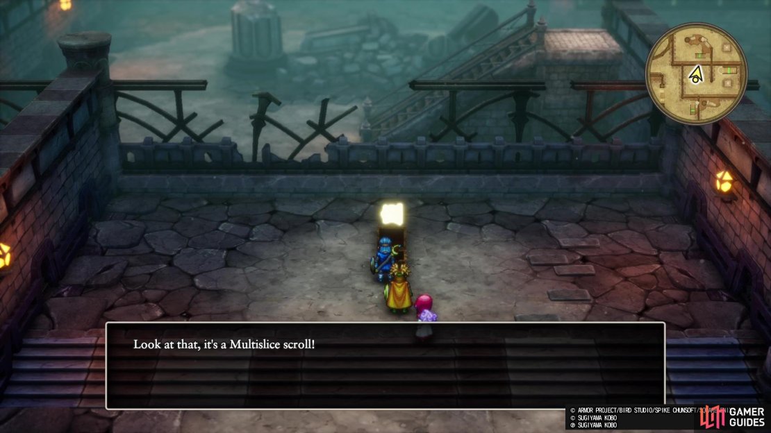 The Multislice Scroll is one of the more important treasures to take out of this dungeon.