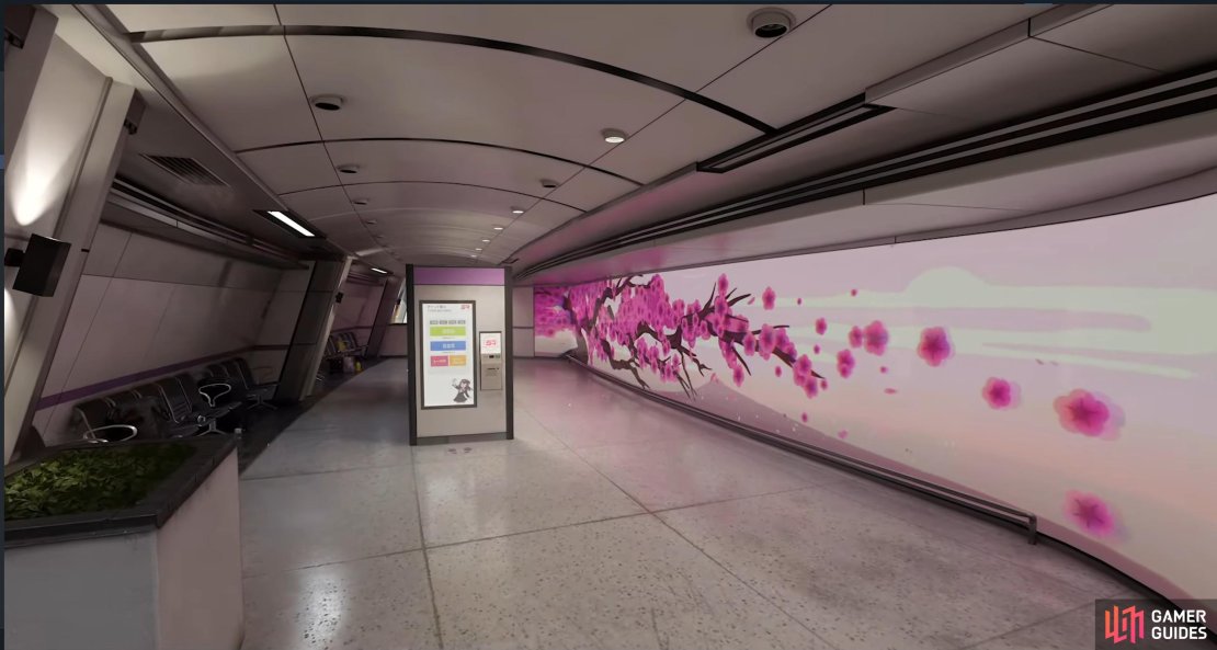 Express is one of the release maps, featuring Tokyo subways and other futuristic high tech facets. Image via Gamer Guides / Activision.