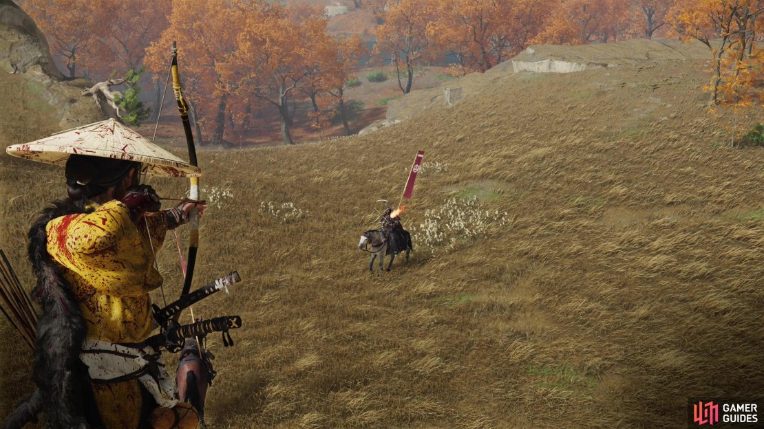 While good at picking off enemies from afar, helmets can thwart your arrows, even when the enemy is caught unaware.