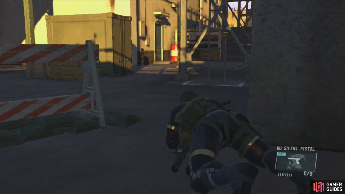 climb the ladder to access the main guard tower.