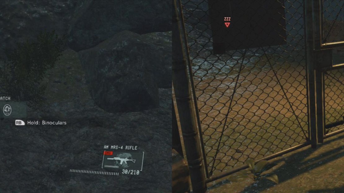 The second patch is located behind Snake at the start of the mission. The third is inside the prison gate near Chico.