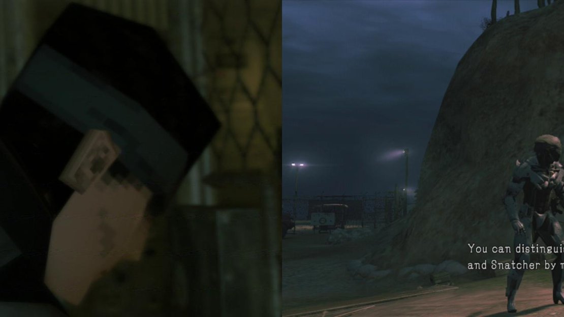 Classic Snake and Raiden’s white ninja costume in action.